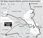 Infografik: Öl-Pipeline Baku-Ceyhan; Großansicht [FR]