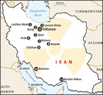 Infografik:  Der Atomkomplex im Iran/ DIE ZEIT 42/ 7.10.04