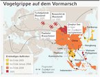 Infografik: Vogelgrippe auf dem Vormarsch; Großansicht [FR]