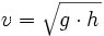 Formel für die Geschwindigkeit einer Tsunami-Welle / Wellenphysik