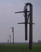 geknickte Strommasten im Münsterland, Schneechaos im Nov.2005, Wikipedia