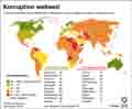 Korruption weltweit / Infografik Globus 6818 vom 11.12.2014